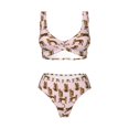 thumbnail image 4 of Daiia Leopard Print Women's Bikini Set Two Piece Swimsuit High Waisted Bikini Adjustable Straps Bikini Perfect for Beach, Pool, and Summer Vacation-Medium, 4 of 9