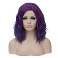 thumbnail image 6 of RightOn Purple Wig for Women Girls Short Curly Wavy Bob Wig Purple Hair Wigs Synthetic Wigs with Wig Cap, 6 of 6