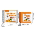 thumbnail image 3 of Fiudx Jabón de Cúrcuma, Limpiador Exfoliate Suave, Crema Hidratante True White, Barra Aclaradora de Manchas, Fórmula para Reducir Cicatrices, Solución para Quemaduras Solares, Uso Facial Diario, Apto, 3 of 7