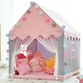 thumbnail image 2 of Tienda De Campaña Para Interiores/Exteriores Con Castillo De Princesa De Hadas, Tienda De Campaña Grande Rosa Para Niños, Tienda De Juegos Para Niños, Tienda De Campaña Para Niños Muyoka Hogar, 2 of 7