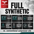 thumbnail image 3 of TRIAX Kompressor MV 46 / SAE 20 Full Synthetic, Multi-Vis Air Compressor Oil, 1 Gallon, 3 of 8