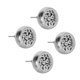 thumbnail image 2 of pares de pendientes difusores de aceites esenciales, pendientes de aromaterapia de acero inoxidable con forma redonda a la moda para mujer, 2 of 5
