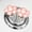 Red, variant on COFEST Cute Flower Toilet Button Nail Art, Universal Bathroom Tank Opener, Easy-Press Toilet Pushbutton Cover. Pink