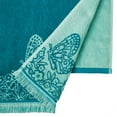 thumbnail image 5 of The Pioneer Woman Butterfly Garden 2-Pack Cotton Bath Towel Set, Teal/Mint, 5 of 5