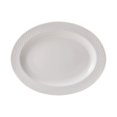 thumbnail image 1 of Mikasa Plateau de Service Ovale Léger Résistant aux Éclats Treillis Os Blanc, 1 of 5