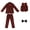 Wine, variant on Kureaily Plaid Vest For Boys Autumn Winter Three Piece Dress Outfit For Little Gentlemen 2-3 Years