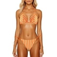 thumbnail image 3 of Swimsuits for Women Sling Trendy Print Summer Casual Separates Tankini Orange Bathing Suit for Women XS, 3 of 4