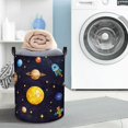 thumbnail image 3 of 45L Cesto Ropa Sucia Niños Infantil de Planeta Espacial Cestas Lavanderia Impermeable con Cierre Cordón Cestos Almacenaje Plegable con Asa para Dormitorios, 36 * 45 cm, 3 of 7