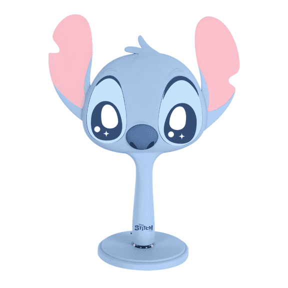 Impressions Vanity Stitch Ohana LED Handheld Makeup Mirror with Lights and Detachable Stand Base