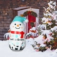 thumbnail image 6 of Kezqiaxn Outdoor Christmas Decorations, Christmas Inflatables Outdoor Decorations, 45 Inch Giant Christmas Pvc Inflatable Snowman Tumbler Ornaments, Holiday Inflatables Snow Man Decor White, 6 of 8