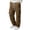 Khaki, variant on Wutalume Men's Cargo Pants with Pockets — Loose Work Trousers for Men, Drawstring Baggy Style, Multi-Pocket Casual Pants for Outdoor