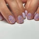 thumbnail image 1 of 24 Pcs French Tip Press On Nail Short Square False Nail Flowers Acrylic Nail Glittering Full Cover Stick On Nail, 1 of 4