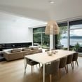thumbnail image 5 of Luka Cream 1-Light Rattan Dome Basket Pendant Light, 5 of 5