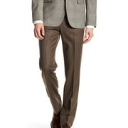 New Brooks Brothers Men's Regent Fit Wool Trousers, Brown, 38x30, 5727-6