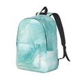 thumbnail image 2 of Naloa Canvas Backpack for Men Women Blue Marble Print Rucksack Casual Travel Daypack Large and Small Durable College Tote Satchel Bookbag for Teens, 2 of 8