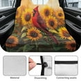 thumbnail image 6 of Xoenoiee Cardinal Sunflower Print Rear Bench Car Seat Cover, Waterproof Back Seat Cover for Trucks Van SUV, Car Seat Protector for Kids Dogs, Automotive Car Accessories, 6 of 7