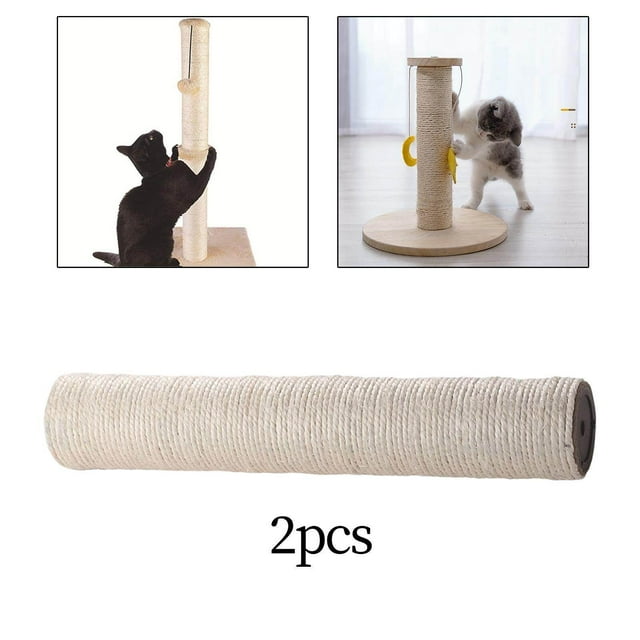 pitrice Cat Scratching Post Replacement Kitten Scratch Post Refill Pole Beige 30cm