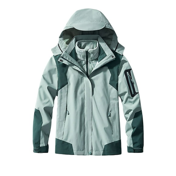 Aboser Women's Waterproof Ski Jacket 3 in 1 Snow Winter Coats Windproof Fleece Hooded Rain Jackets Mountain Snowboard Windbreaker