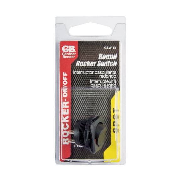 Gb-Gardner Bender GSW-51 Round Hole Rocker Switch