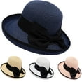 thumbnail image 2 of VISALY Pillbox hat Womens Beach Hats | Sun Hats with Uv Protection Elegant Women's Bow Hat Hat Sun Beach Summer Girls Womens Outdoor Baseball Summer Hats Kids Sun Hats Girls Hats Baseball Caps, 2 of 2