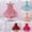 Pink, variant on Gunia Flower Toddler Girl Dresses Mesh Stylish Little Princess Dress Formal Pink Dress For Girls 3-6 Years