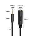 thumbnail image 2 of Cable estéreo 1/8 a 1/4 Mini TRS perfecl 3 longitudes 15 metros, 2 of 7