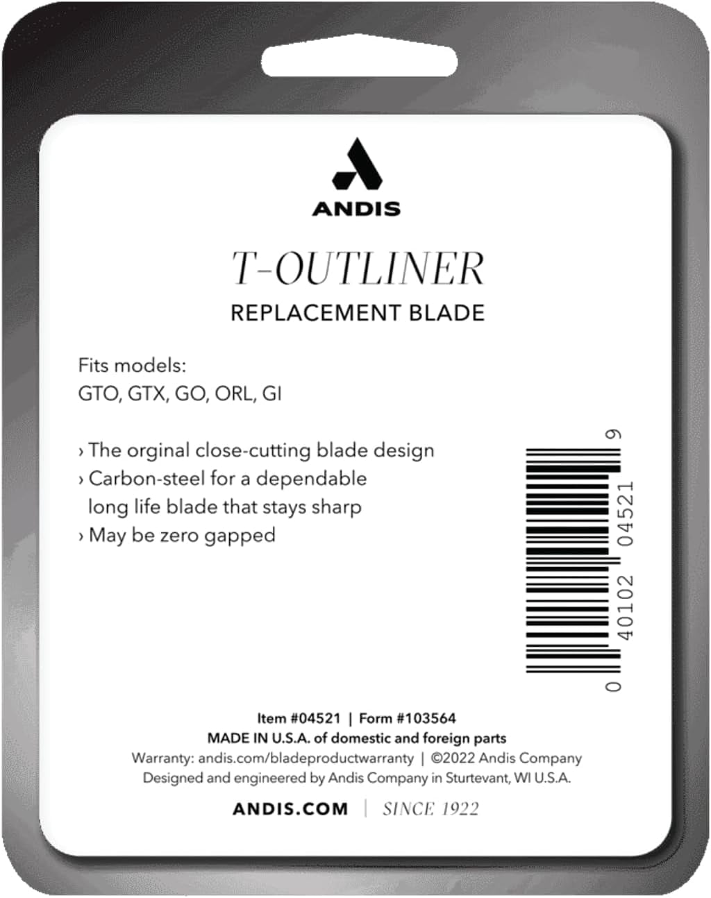 ANDIS T-OUTLINER 替刃 04521 2個セット Andis T-Outliner Blade