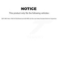 thumbnail image 2 of Transit Auto Front Disc Rotor Brake Pad Bearing Arms Shock Assembly Suspension Kit (15Pc) for Car 2007 GMC Sierra 1500 SLT SLE Denali with RWD rear brakes Excludes Electronic KM-100063, 2 of 11