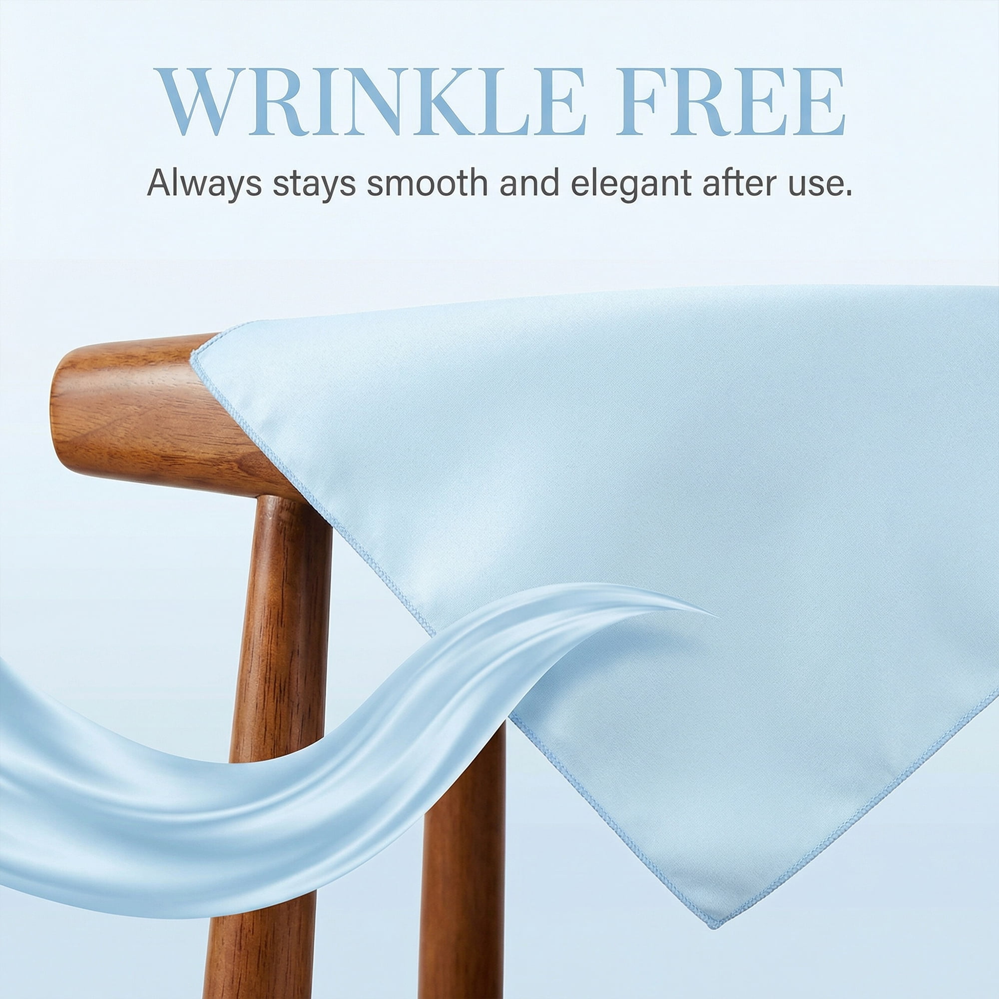 Unique Bargains 12Pcs Reusable Table Dinner Napkins Blue 12x12inch