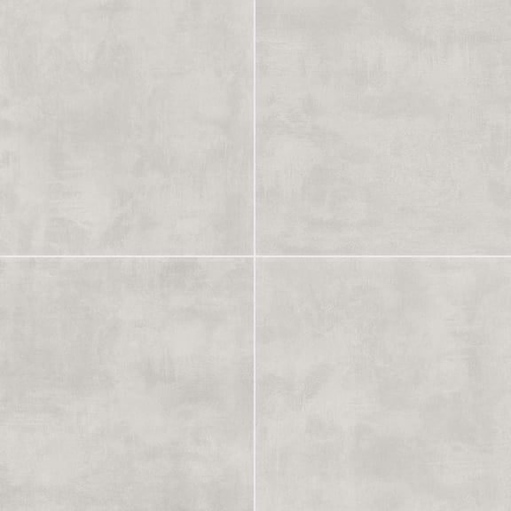 The Tile Life Studio Blanco Matte Porcelain Floor & Wall Tile, 24 x 24 in, 4-Piece, Concrete Look