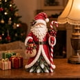 thumbnail image 6 of Christmas Tabletop Santa Statue, Decorative Holiday Figurine for Mantel, Shelf and Indoor Winter Home Decor, 6 of 7