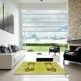 thumbnail image 7 of Ahgly Company Machine Washable Indoor Square Transitional Banana Yellow Area Rugs, 7' Square, 7 of 7