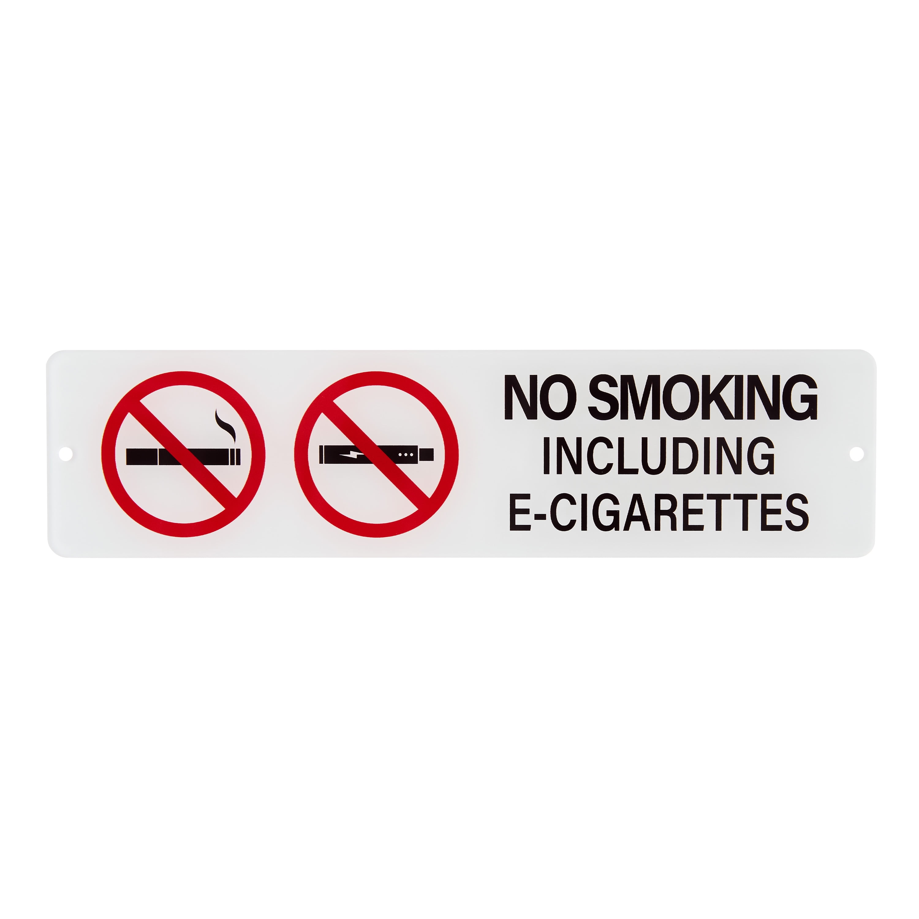 (2 pack) Pen+Gear NO SMOKING Sign,2×8 inches, Made of Acrylic, Suitatble for Public PLace
