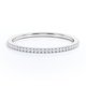 thumbnail image 3 of JeenMata Alianza de Boda Clásica con Detalles Pavé, Corte Redondo de 0,25 Quilates (Piedra Natal de Abril), Baño de Oro Blanco de 18 K sobre Plata, 3 of 6