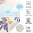 thumbnail image 6 of GZHJMY Lavender Botanical Bathroom Rug 24"×16",Non-Slip High Absorbent Bath Mat Rug Machine Washable Bahtub Mats, 6 of 7