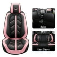 thumbnail image 2 of OTOEZ Universal PU Car Seat Covers 5 Seats Full Set, 5D Luxury Leather Front Rear Back Protector Cushion Fully Covered, 2 of 11