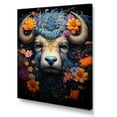 thumbnail image 2 of Designart "Cosmic Highlanders In Yak Land" Yaks Canvas Wall Art, 2 of 7