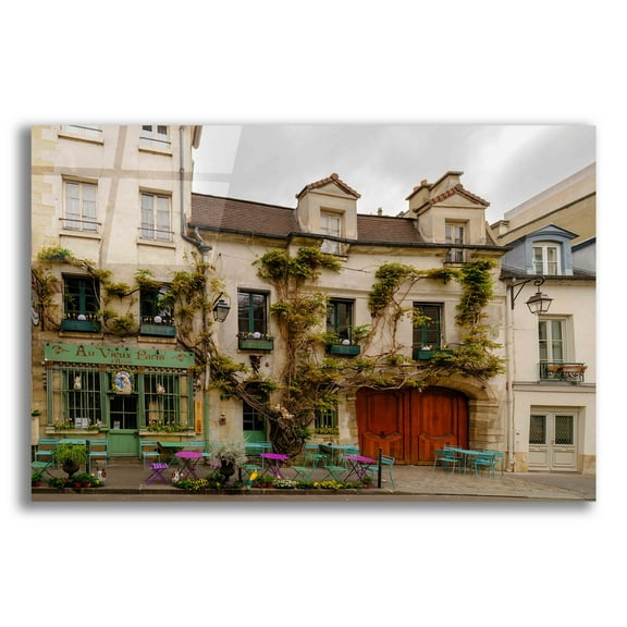 Epic Art 'Parisian Cafe' by Epic Portfolio Acrylic Glass Wall Art, 16" x 12"