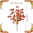 thumbnail image 3 of Artificial Fall Eucalyptus Leaves, 19.68" Greenery Stems Plants for Home Floral Arrangement Wedding Party Autumn Thanksgiving Table Centerpiece Decor, Fake Fall Leaves for Christmas Decor, 2Pcs, 3 of 9
