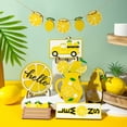 thumbnail image 5 of piaybook Tiered Tray Decor Border New Fruit Lemon Theme Layered Tray Decoration Restaurant Desktop Wooden Crafts Decoration for Bathroom Kitchen Coffee Table,Black, 5 of 6
