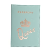Unique Bargains 1 Pc Passport Holder Crown Letter Passport Sleeve Green