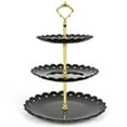 thumbnail image 4 of Soporte para cupcakes de 3 niveles, soporte para cupcakes, soporte para torre de postres, bandeja para cupcakes, ultra sensible, 4 of 12