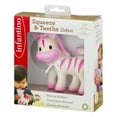 thumbnail image 4 of Infantino Squeeze & Teethe Baby Teething Toy, 6-12 Months Unisex, P)ink Zebra, 4 of 8