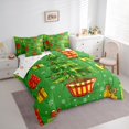 thumbnail image 3 of Manfei Green Dot Xmas Tree Bedding Comforter Set 7pcs for Teen, Winter Christmas Gifts Queen Bedding Sets, Happy New Year Reversible Queen Sheet Sets, Ultra Soft Home Decor, 3 of 7