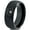 Black Dome Tungsten, variant on Tungsten Police Cop Authority Crest Badge Band Ring 8mm Men Women Comfort Fit Black Dome Brushed Polished