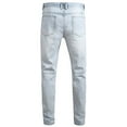 thumbnail image 3 of IROINNID Jean Pants For Men White Wash Stretch Retro Big Hole Slim Beggar Jeans Rigid Waist Skinny Full-Length Solid Jean Pants, 3 of 8