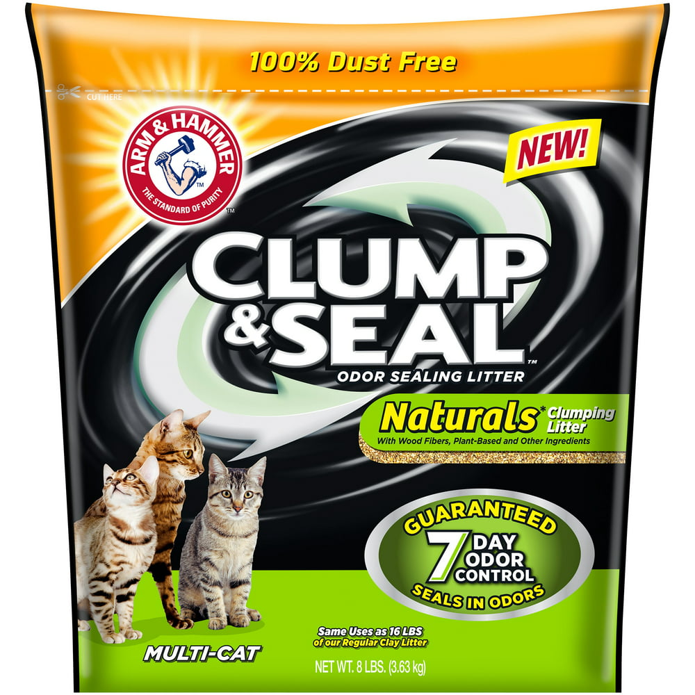 Arm & Hammer Clump & Seal Naturals Clumping Cat Litter, 8lb Walmart