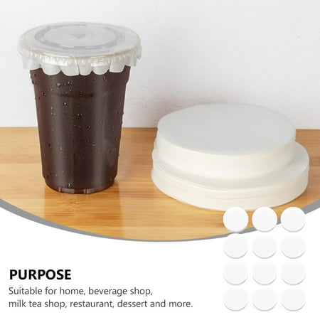 

Leakproof Paper Pads 500pcs Round Shape Leak Proof Paper Films Coffee Spill Proof Gasket Leak Proof Paper Films