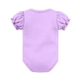 thumbnail image 4 of Baby Girl Summer Dress Short Sleeve Romper Off Shoulder 95% Polyester 5% Spandex, 4 of 7