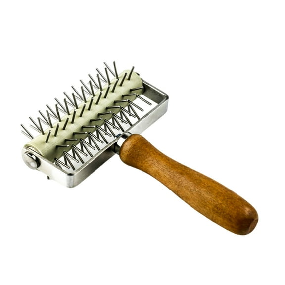 Stainless Steel Spikes Pizza Docking Tool Pastry Roller Kitchen Baking Tool